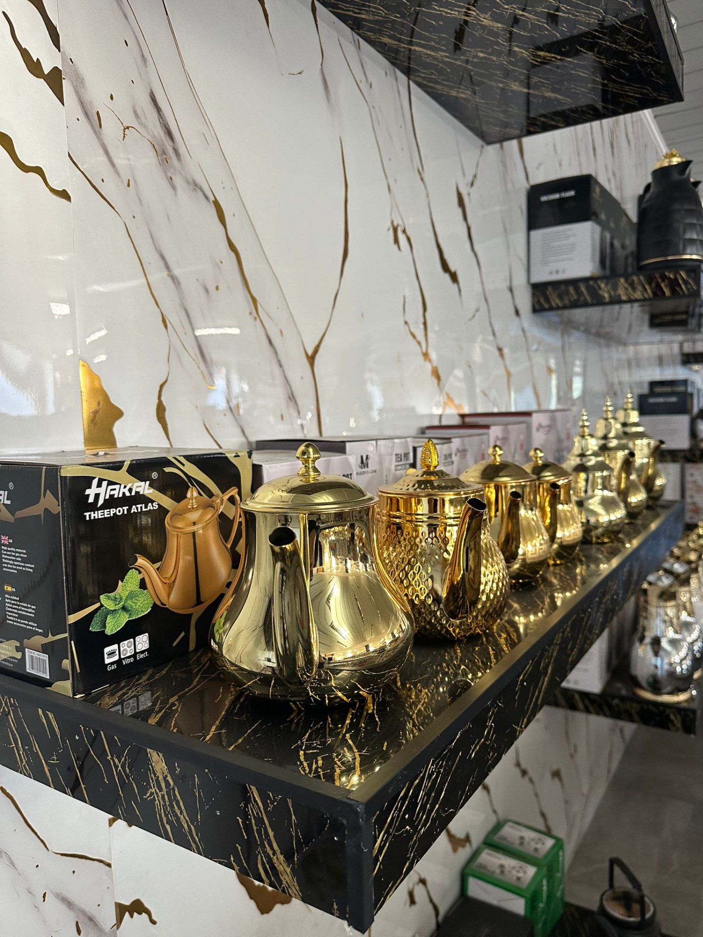 Teiere Marocchine · oro lucido